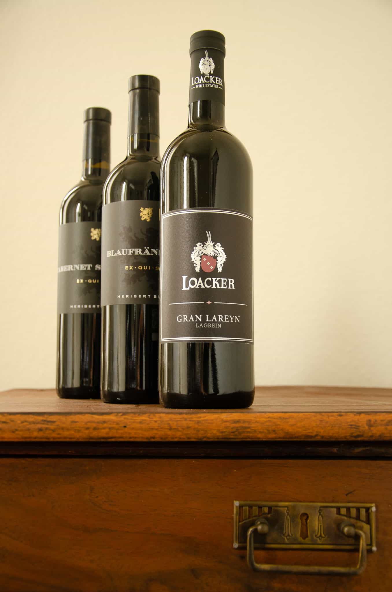 Lagrein Weingut Loacker, Blaufränkisch Exquisit, Cabernet Sauvignon Exquisit