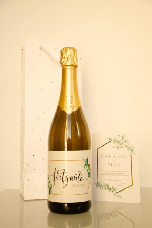 Hochzeit individuelle Weinetikette