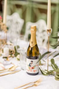 Hochzeitswein mit eigener Etikette