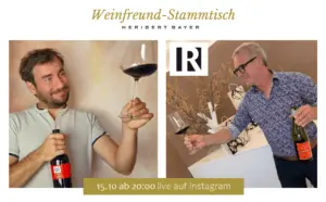 Josef Reumann und Patrick Bayer Weinfreund-Stammtisch St.Laurent und Pinot Noir
