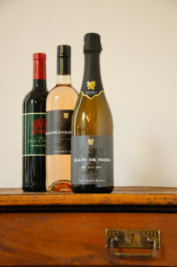 Blaufränkisch Schaumwein Blanc de Noirs Exquisit, Blaufränkisch Rosé Zeitlos und Blaufränkisch In Signo Sagittarii 2007